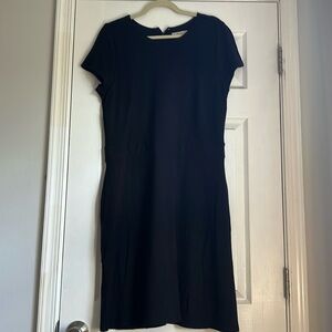 Loft black dress with pockets